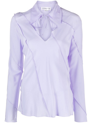 

Spiral Seam Bias silk blouse, Victoria Beckham Spiral Seam Bias silk blouse