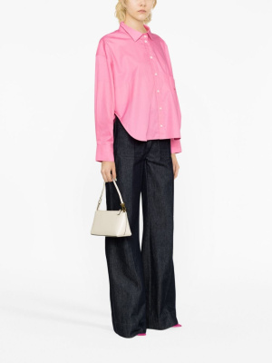 

Logo-embroidered poplin shirt, Victoria Beckham Logo-embroidered poplin shirt