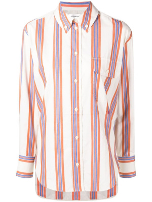 

Striped button-down shirt, Victoria Beckham Striped button-down shirt