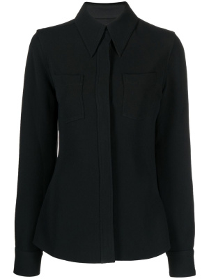 

Pointed-collar fitted shirt, Victoria Beckham Pointed-collar fitted shirt