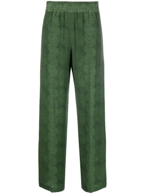 

Snakeskin-print straight trousers, Victoria Beckham Snakeskin-print straight trousers