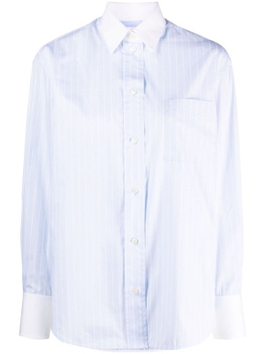 

Striped organic cotton shirt, Victoria Beckham Striped organic cotton shirt