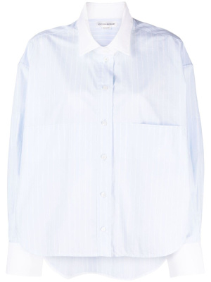 

Drop-shoulder striped shirt, Victoria Beckham Drop-shoulder striped shirt