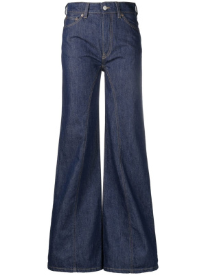 

High-waisted flared denim jeans, Victoria Beckham High-waisted flared denim jeans