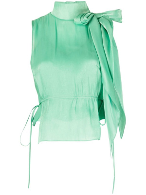 

Bow-detail tabard top, Victoria Beckham Bow-detail tabard top