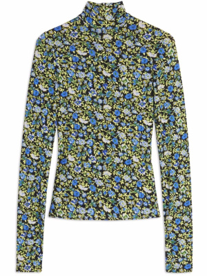 

Floral-print long-sleeve top, Victoria Beckham Floral-print long-sleeve top