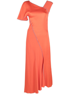 

Asymmetric midi dress, Victoria Beckham Asymmetric midi dress