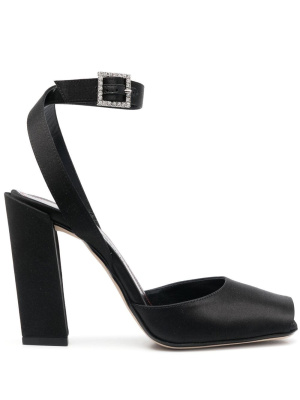 

Embellished satin sandals, Victoria Beckham Embellished satin sandals