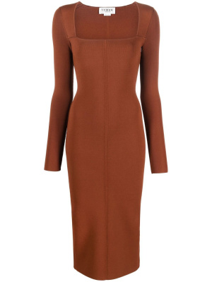 

Fitted square-neck dress, Victoria Beckham Fitted square-neck dress