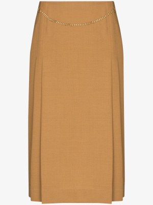 

Chain detail midi skirt, Victoria Beckham Chain detail midi skirt