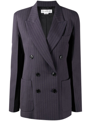 

Striped double-breasted blazer, Victoria Beckham Striped double-breasted blazer