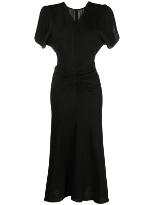 

Round-neck short-sleeve dress, Victoria Beckham Round-neck short-sleeve dress