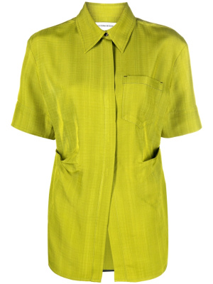 

Pointed-collar fitted shirt, Victoria Beckham Pointed-collar fitted shirt