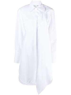 

Draped tie-detail shirtdress, Victoria Beckham Draped tie-detail shirtdress