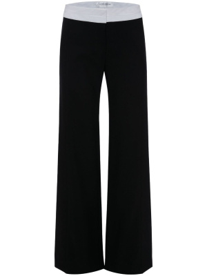 

Panel-detail textured trousers, Victoria Beckham Panel-detail textured trousers