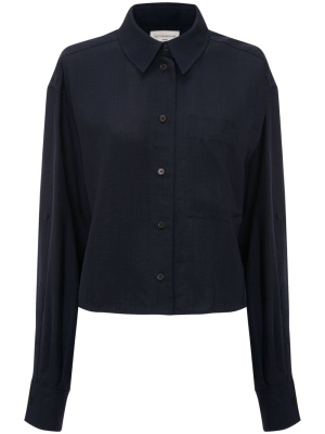 

Patch-pocket cropped shirt, Victoria Beckham Patch-pocket cropped shirt