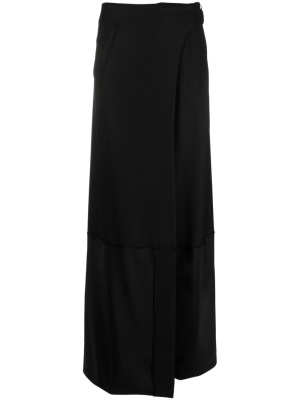 

Satin-trim maxi wrap skirt, Victoria Beckham Satin-trim maxi wrap skirt