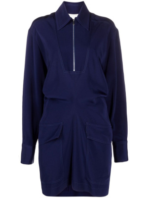 

Flap-pocket minidress, Victoria Beckham Flap-pocket minidress