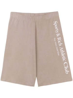 

Athletic Club cotton biker shorts, Sporty & Rich Athletic Club cotton biker shorts