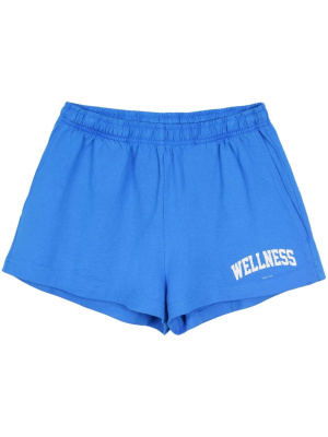 

Wellness motif-print shorts, Sporty & Rich Wellness motif-print shorts