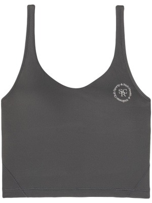 

Logo-print cropped top, Sporty & Rich Logo-print cropped top