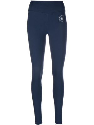 

Logo-print detail leggings, Sporty & Rich Logo-print detail leggings
