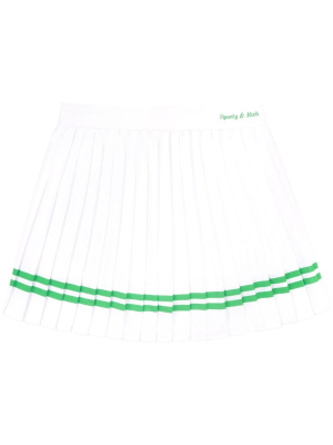 

Logo-print pleated tennis skirt, Sporty & Rich Logo-print pleated tennis skirt
