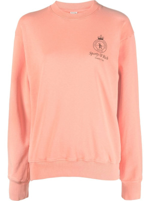 

Graphic-print cotton sweatshirt, Sporty & Rich Graphic-print cotton sweatshirt