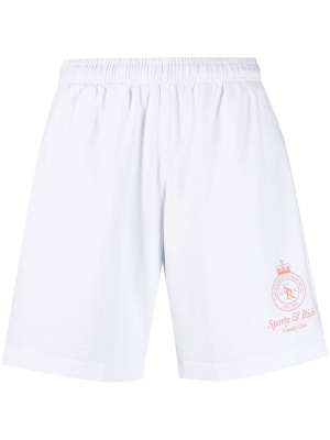 

Logo-print shorts, Sporty & Rich Logo-print shorts