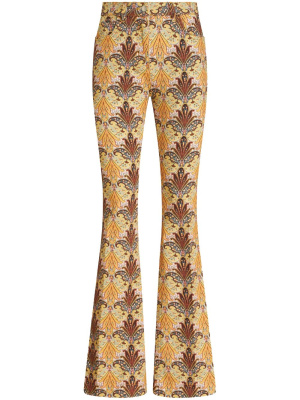 

Graphic-print flared jeans, ETRO Graphic-print flared jeans