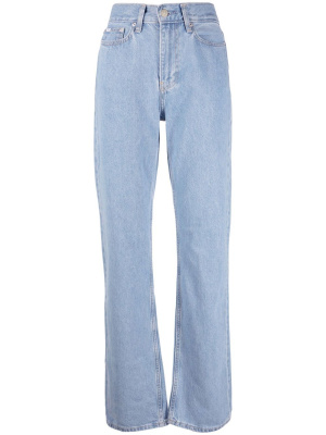 

High-waisted straight-leg jeans, Calvin Klein Jeans High-waisted straight-leg jeans