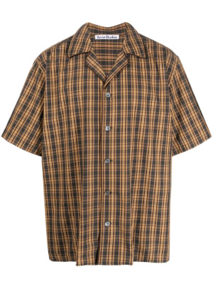 

Plaid-check print cotton shirt, Acne Studios Plaid-check print cotton shirt