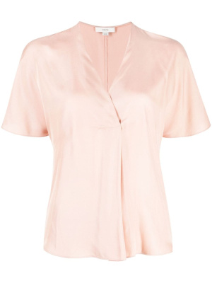 

V-neck short-sleeve blouse, Theory V-neck short-sleeve blouse