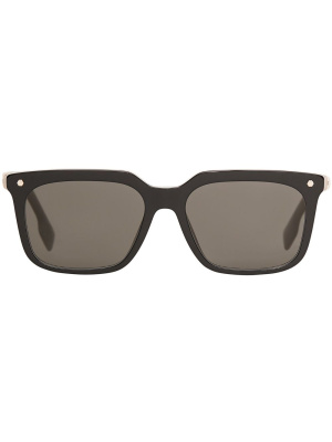 

Stripe detail square-frame sunglasses, Burberry Eyewear Stripe detail square-frame sunglasses