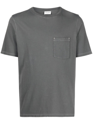 

Patch-pocket short-sleeve T-shirt, Saint Laurent Patch-pocket short-sleeve T-shirt