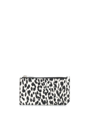 

Leopard print zipped cardholder, Saint Laurent Leopard print zipped cardholder