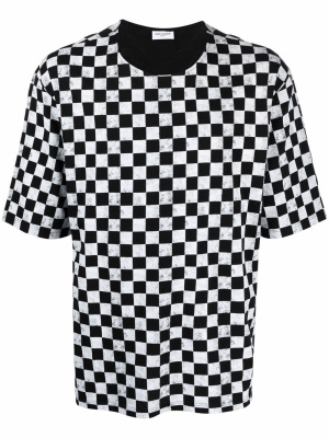 

Check-print T-shirt, Saint Laurent Check-print T-shirt