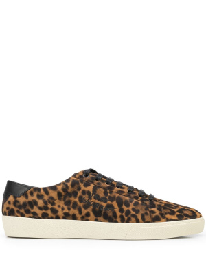 

SL06 Court Classic leopard sneakers, Saint Laurent SL06 Court Classic leopard sneakers