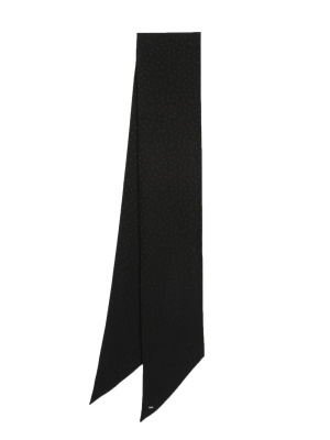 

Jacquard logo-plaque scarf, Saint Laurent Jacquard logo-plaque scarf