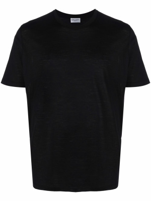 

Embroidered logo T-shirt, Saint Laurent Embroidered logo T-shirt