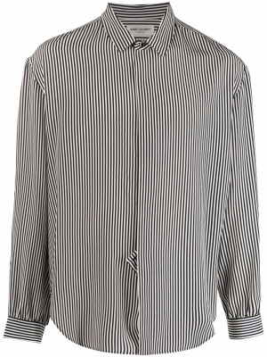 

Striped silk shirt, Saint Laurent Striped silk shirt