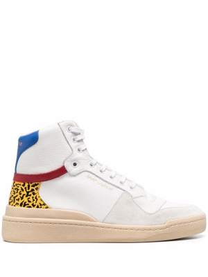 

SL-24 mid-top lace-up sneakers, Saint Laurent SL-24 mid-top lace-up sneakers