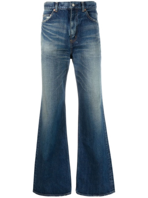 

70's whiskering-effect bootcut jeans, Saint Laurent 70's whiskering-effect bootcut jeans