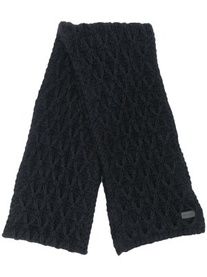 

Diamond cable-knit scarf, Saint Laurent Diamond cable-knit scarf