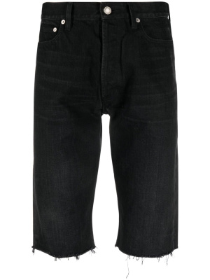 

Frayed-edge denim shorts, Saint Laurent Frayed-edge denim shorts