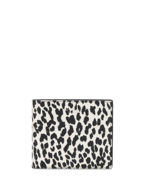 

Leopard print leather wallet, Saint Laurent Leopard print leather wallet