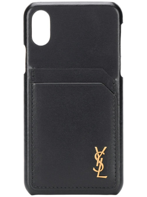 

Monogram plaque iPhoneXS case, Saint Laurent Monogram plaque iPhoneXS case
