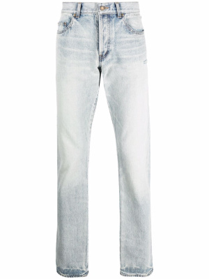 

Light-wash straight-leg jeans, Saint Laurent Light-wash straight-leg jeans