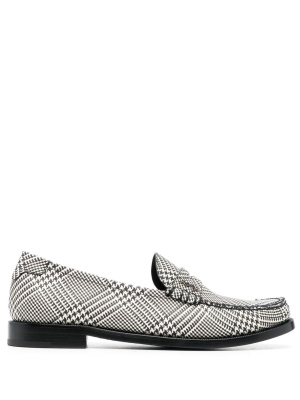 

Checked slip-on loafers, Saint Laurent Checked slip-on loafers