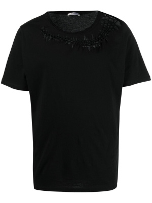 

Cut-out cotton T-shirt, Saint Laurent Cut-out cotton T-shirt